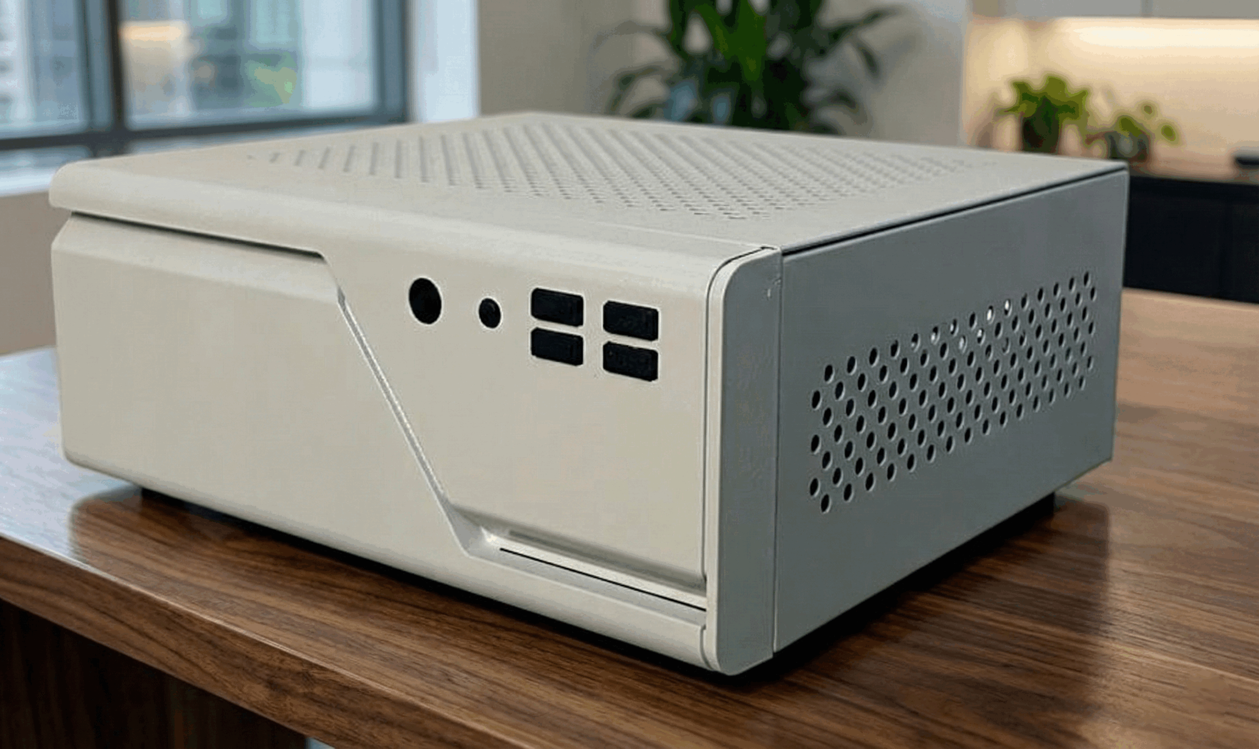 Firegate Security Box by QuantumSabre on a desk, ready for deployment